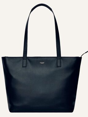 Knomo Full Grain Leather Black Tote